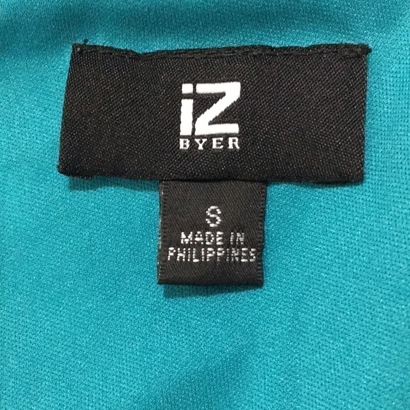 Vintage 𝅺IZ Byer Turquoise Teal Dress With Zipper Size Small - Picture 4 of 6